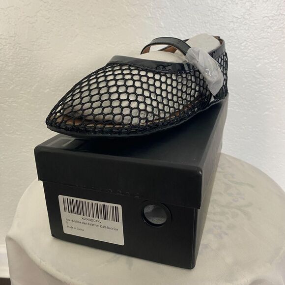 Adoli Love NEW IN BOX Black Mesh Ballerina Ballet Open Crochet Shoes US 8 - Picture 4 of 6